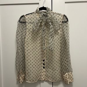 ORGANZA BLOUSE WITH BOW